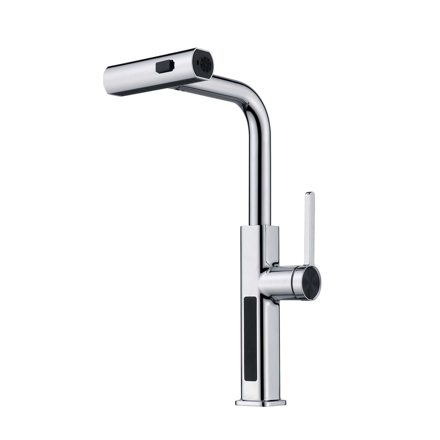Lefton Waterfall & Pull-Out Kitchen Faucet with Temperature Display-KF2209